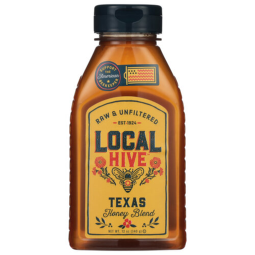 Local Hive Honey Blend, Raw & Unfiltered, Texas