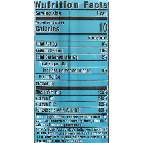 monster nutrition label