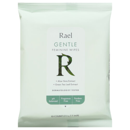 Rael Feminine Wipes, Gentle