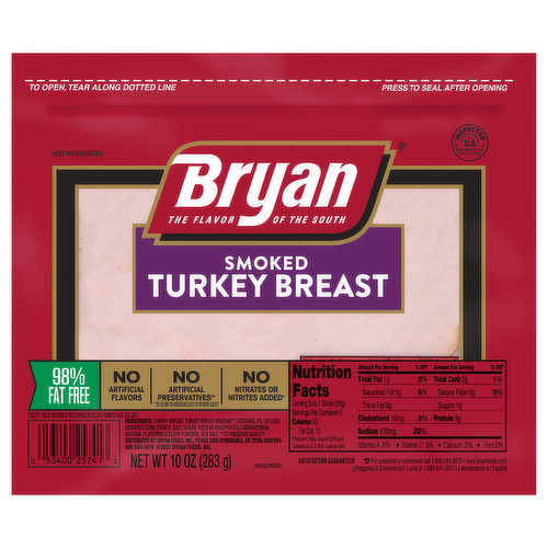 Bryan Turkey Breast, Smoked