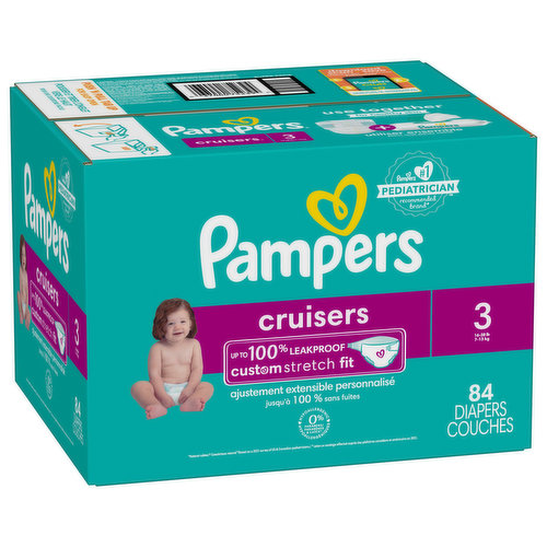 Couches Pampers Cruisers, taille 7 