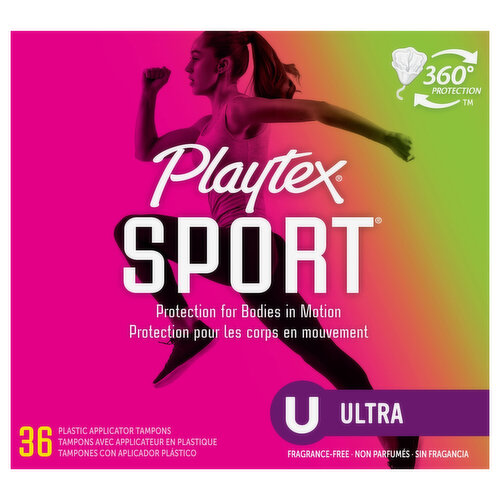 Playtex Tampons, Plastic Applicator, Ultra, Fragrance Free