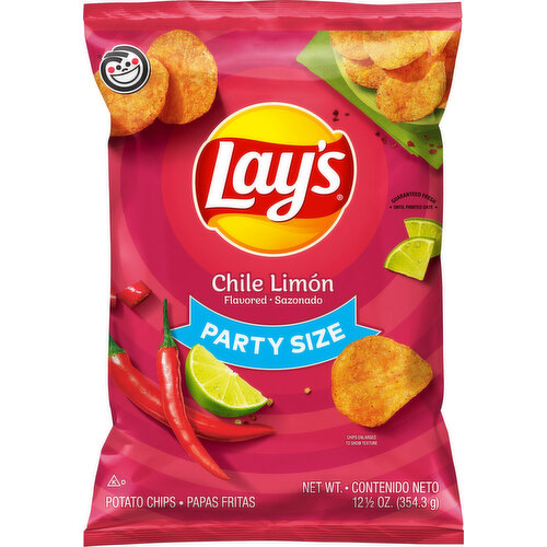 Lay's Potato Chips, Chile Limon Flavored, Party Size