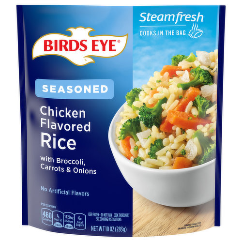 Birds Eye Chicken Flavored Rice, with Broccoli, Carrots & Onions, Seasoned