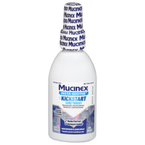 Mucinex Sore Throat, Kickstart, Winterfresh Flavor, Spray