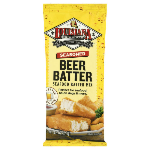 Louisiana Fish Fry Products Beer Batter, Seasoned