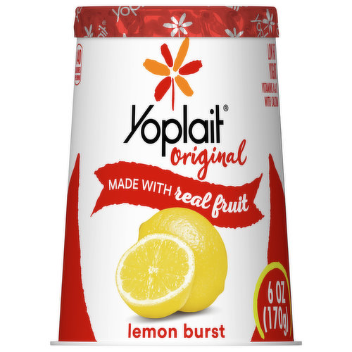 Yoplait Yogurt, Low Fat, Lemon Burst
