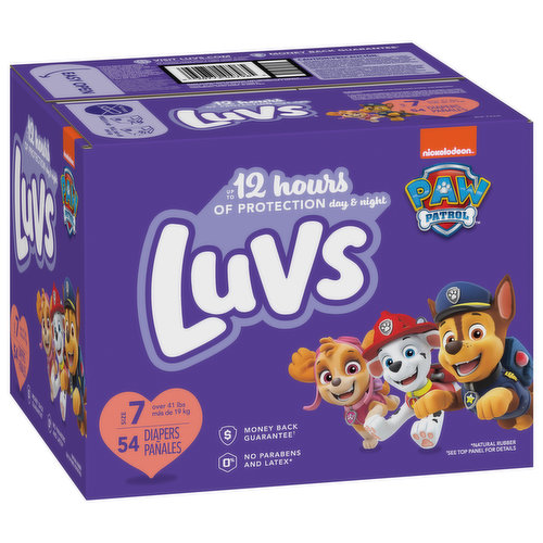 Luvs Diapers Size 7 (41+ lbs), 64 ct - Fry's Food Stores