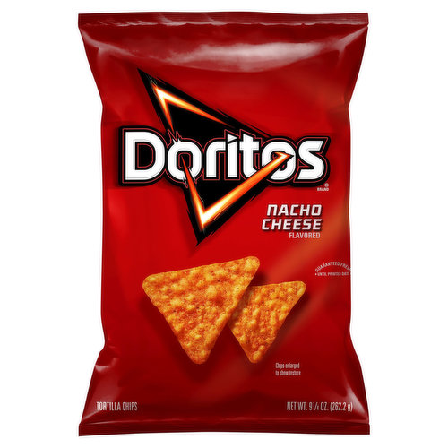 Doritos Tortilla Chips, Nacho Cheese Flavored