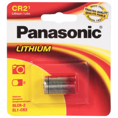 Panasonic Battery, Lithium, CR2