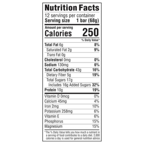 CLIF BAR - Chocolate Chip - Made with Organic Oats - 10g Protein - Non-GMO  - Plant Based - Energy Bars - 2.4 oz. (6 Pack)