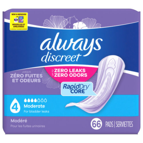 Always Pads, Moderate 4, Lightly Scented
