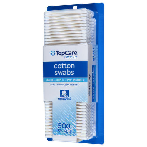  Cotton Swabs - Pointy and Round, Safe and Clean Travel Makeup  Individual Swabs (Pure Natural Cotton, Soft and Fluffy, Low Sensitization  Degree), 150 Precision Cotton Buds Per Bottle (White) 