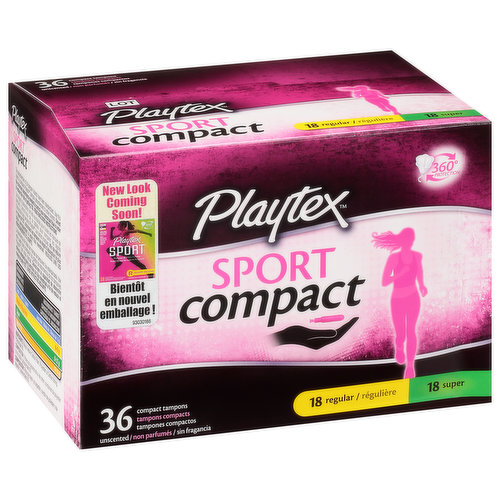Playtex Sport Tampons with Flex-Fit Technology, Mixed Pack of
