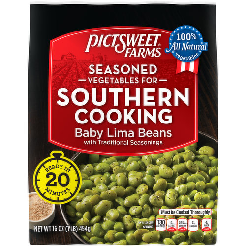 Pictsweet Farms Seasoned Vegetables for Southern Cooking Baby Lima Beans