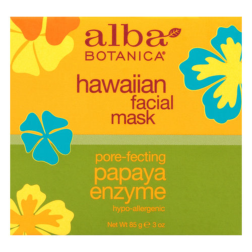 Alba Botanica Facial Mask, Hawaiian, Papaya Enzyme