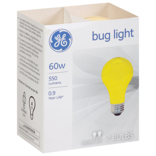 GE Light Bulbs, Bug, Outdoor, 60 Watts