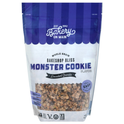 Bakery on Main Decadent Granola, Whole Grain, Monster Cookie Flavor