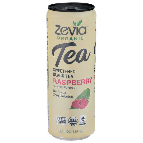 Zevia Organic Sweetened Black Tea Peach, 12 oz.