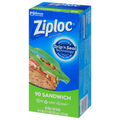 Ziploc Seal Top Bags, Sandwich