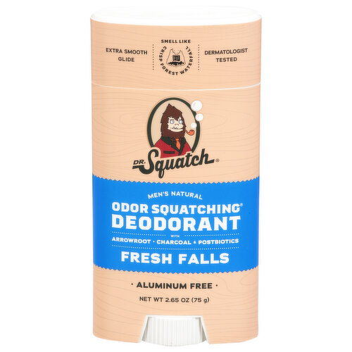 Dr. Squatch Deodorant, Natural, Fresh Falls, Men's