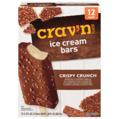 Crav'n Flavor Ice Cream Bars, Crispy Crunch