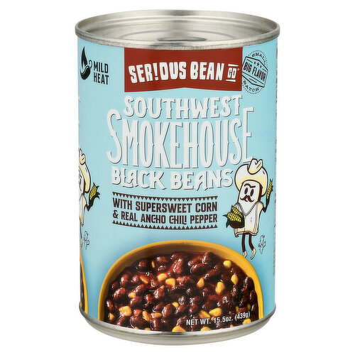 Serious Bean Co Black Beans, Southwest, Smokehouse