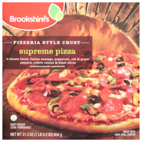 Brookshire's Pizza, Pizzeria Style Crust, Supreme