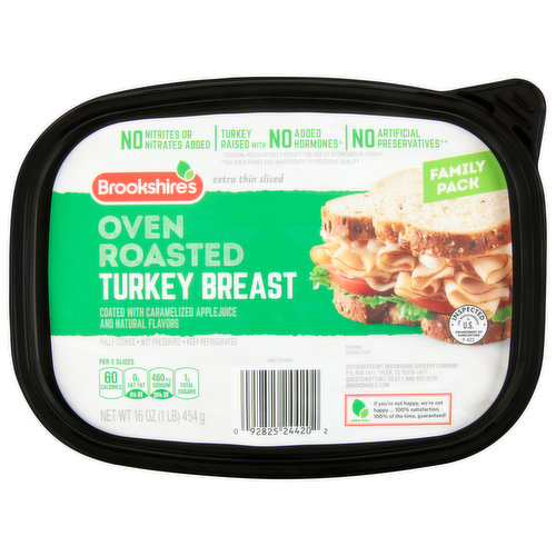 No nitrites or nitrates added. Turkey raised with no added hormones (Federal regulations prohibit the use of hormones in turkey). No artificial preservatives (See back panel for ingredients to preserve quality). Extra thin sliced. Fully cooked. Not preserved.