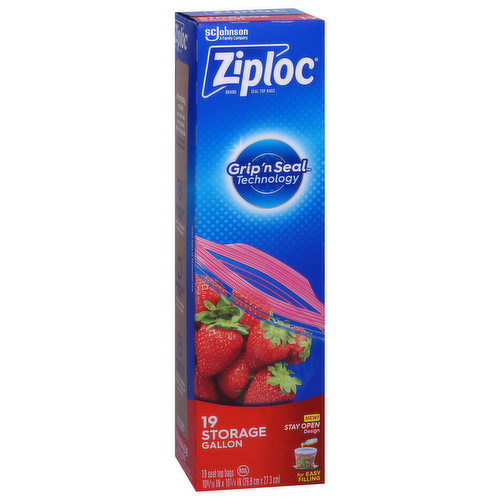 Ziploc Seal Top Bags, Storage, Quart