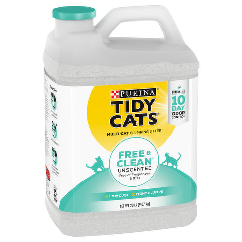 Essential Everyday Clumping Cat Litter, Multi Cat, Lightweight, Scoopable,  Unscented 10 Lb