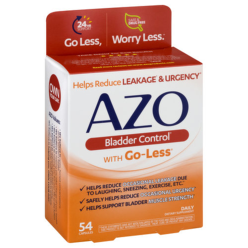 AZO Bladder Control with Go-Less, Capsules