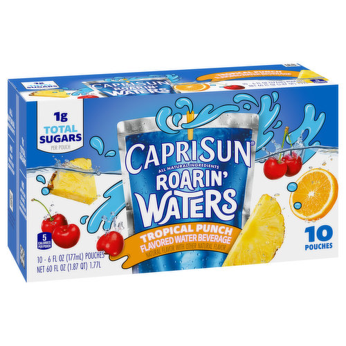 Capri Sun Flavored Water Beverage, Tropical Punch