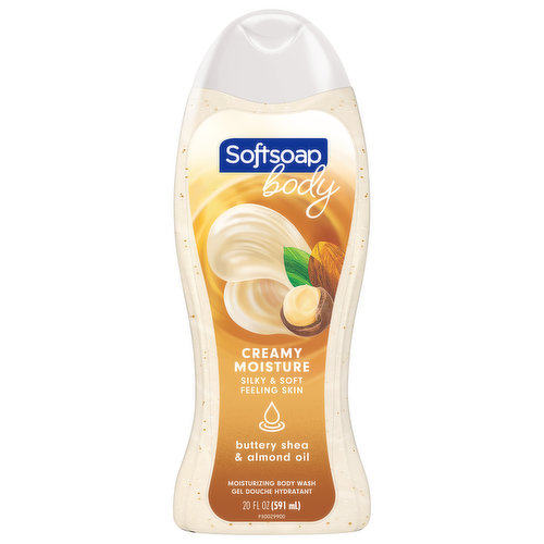 Softsoap Body Wash, Moisturizing, Buttery Shea & Almond Oil, Creamy Moisture