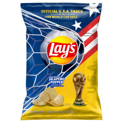 Lay's Potato Chips, Jalapeno Popper Flavored, Bacon Wrapped