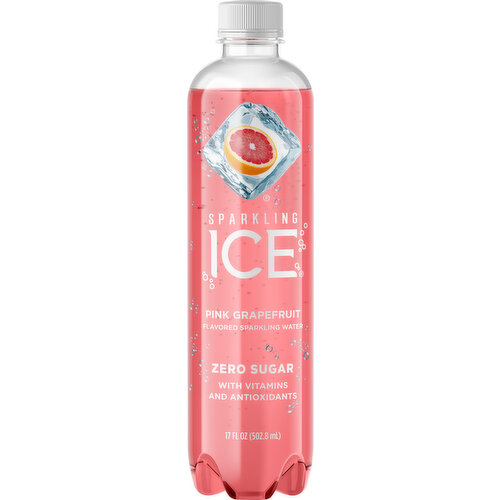 Sparkling Ice Sparkling Water, Zero Sugar, Pink Grapefruit Flavored