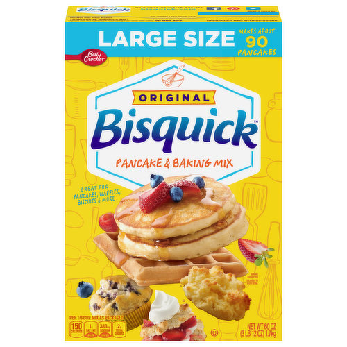 Bisquick Pancake & Baking Mix, Original, Large Size