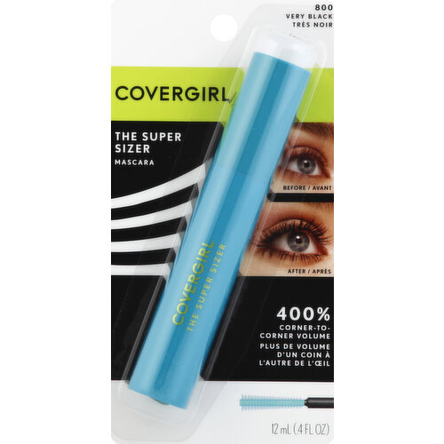 CoverGirl Mascara, The Super Sizer, Very Black 800