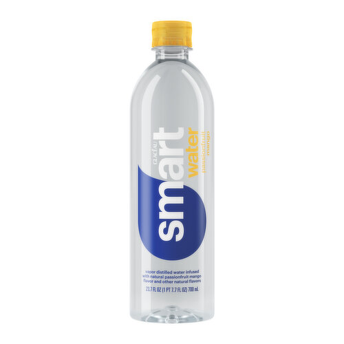 smartwater Passionfruit Mango, Vapor Distilled Premium Bottled Water