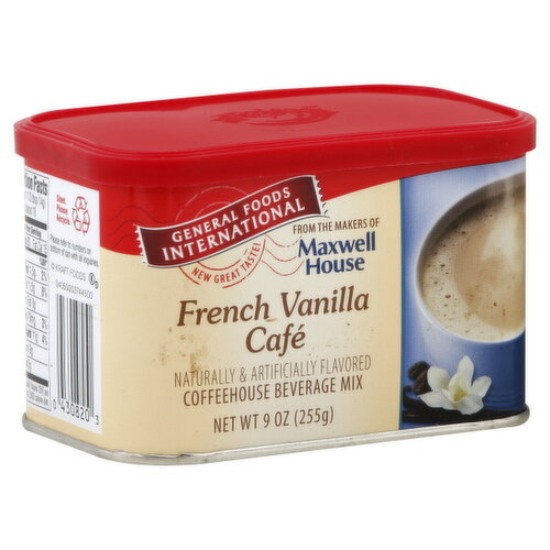 General Foods International Coffeehouse Beverage Mix, French Vanilla Cafe