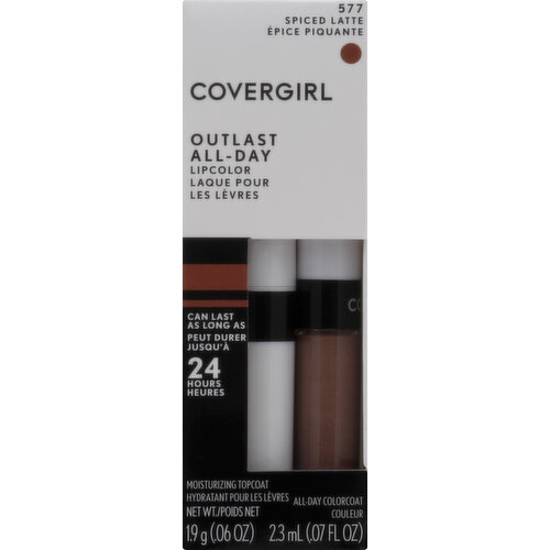 CoverGirl Lipcolor, All-Day, Spiced Latte 577