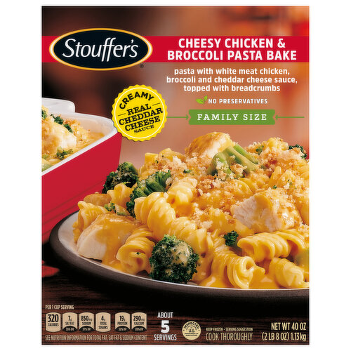 Stouffer's Pasta Bake, Cheesy Chicken & Broccoli, Family Size