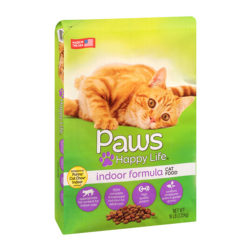 Paws Happy Life Indoor Formula Cat Food