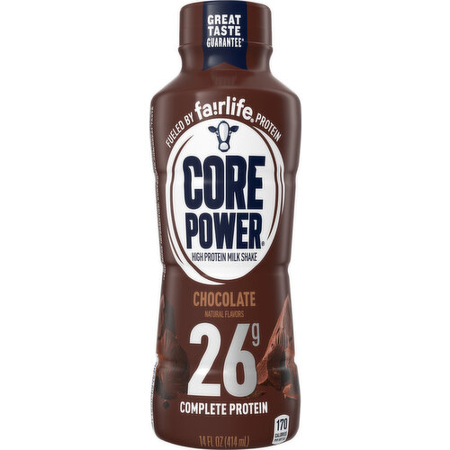 Core Power Milk Shake, High Protein, Chocolate