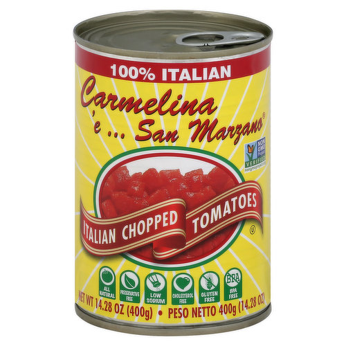 Carmelina e San Marzano Tomatoes, Italian, Chopped