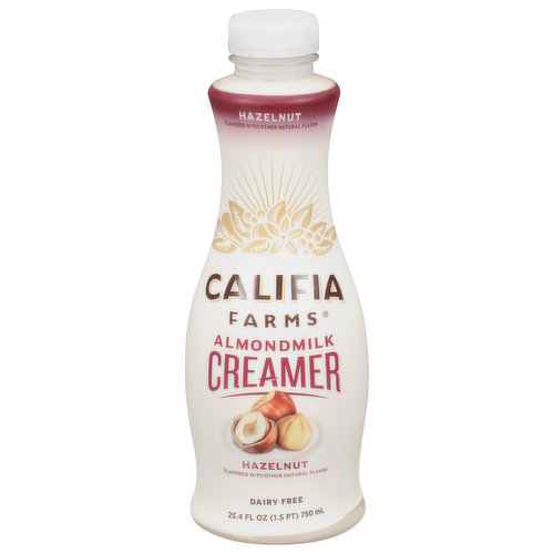 Califia Farms Creamer, Almondmilk, Hazelnut