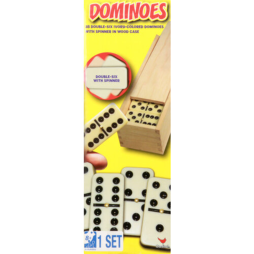 Cardinal Dominoes, Double-Six with Spinner, 8+