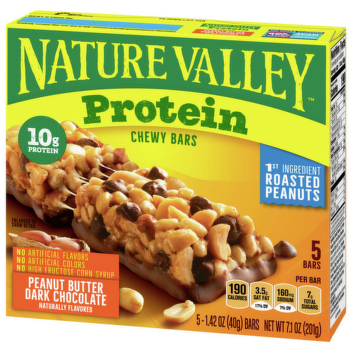 Nature Valley 5 Pack Protein Peanut Almond & Dark Chocolate Chewy