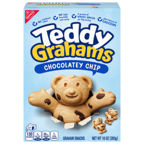 TEDDY GRAHAMS Teddy Grahams Chocolatey Chip Graham Snacks, 10 oz