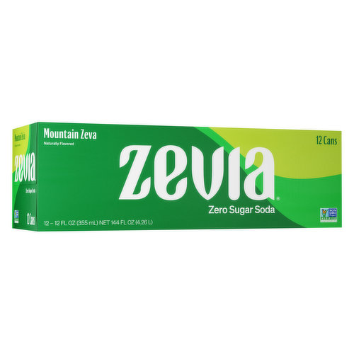 Zevia Soda, Zero Calorie, Mountain Zevia